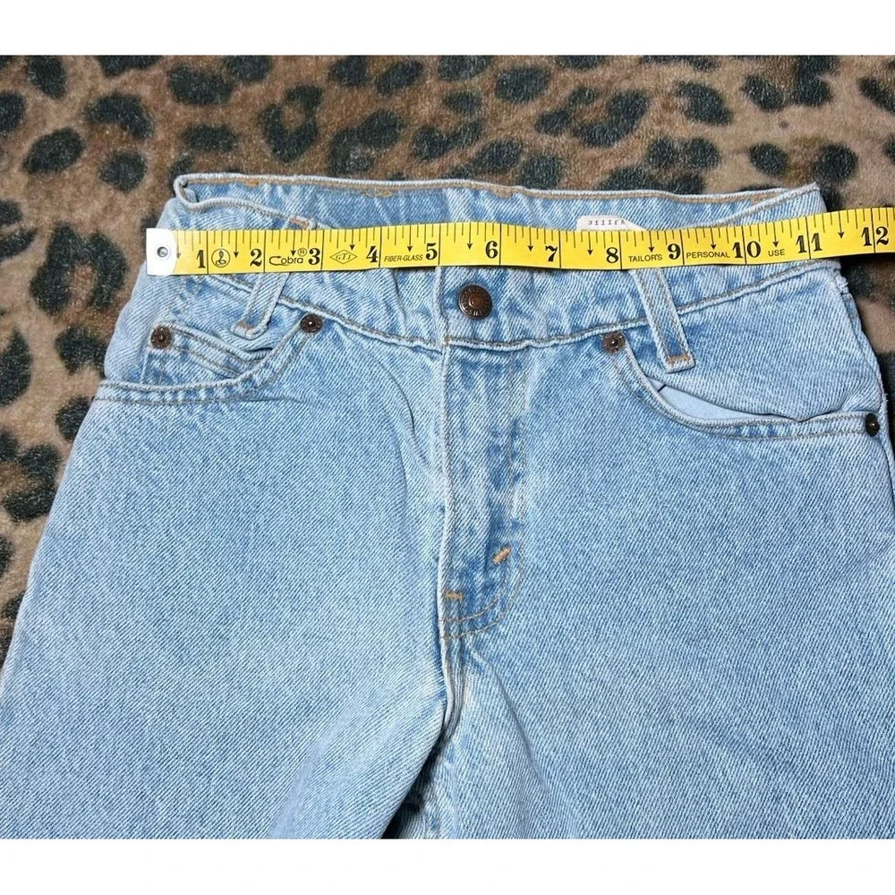 Levi's Jeans Kids Size 9 Relgular Fit 550 Denim Orange Tab Vintage